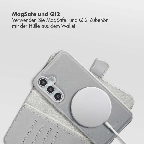 Selencia Olyn Abnehmbare Bookcase mit MagSafe Samsung Galaxy A35 / A55 - Grau
