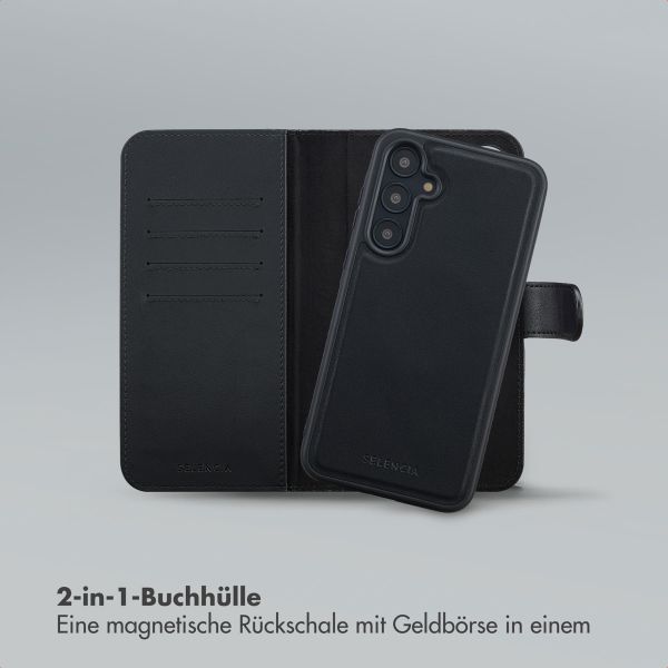 Selencia Olyn Abnehmbare Bookcase mit MagSafe Samsung Galaxy A55 - Schwarz
