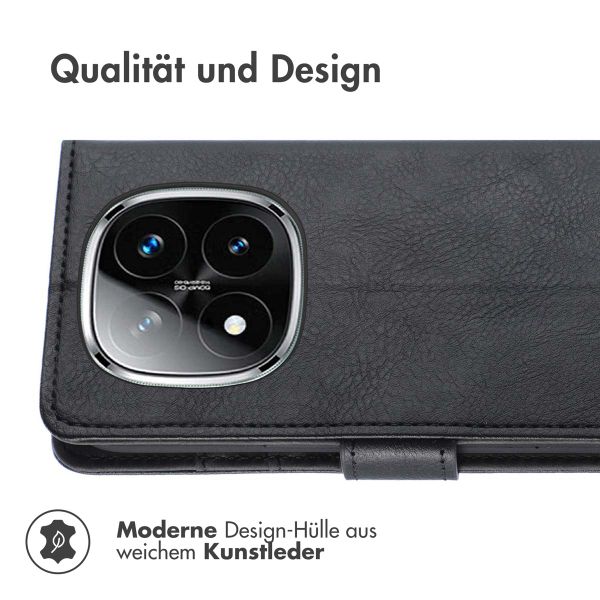 imoshion Luxuriöse Klapphülle Xiaomi Redmi Note 14 Pro (4G) - Schwarz
