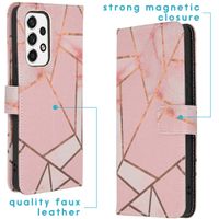 imoshion Design TPU Klapphülle für das Samsung Galaxy A53 - Pink Graphic