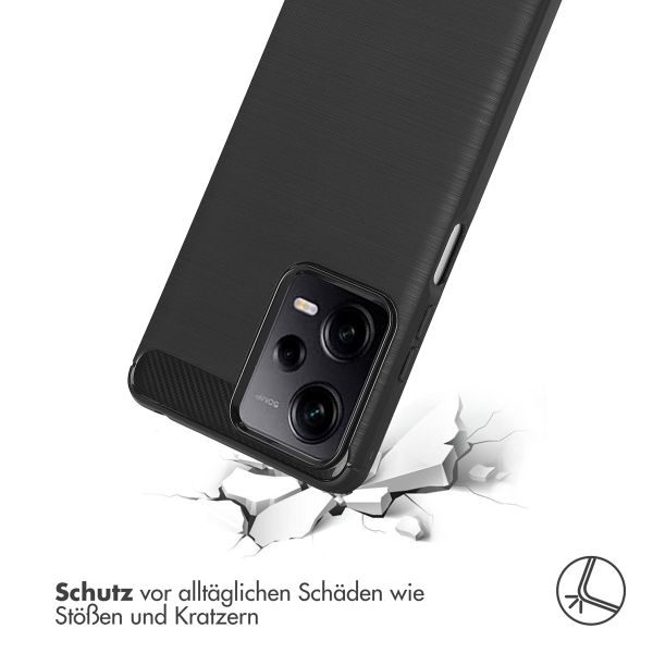 imoshion Brushed Back Cover für das Xiaomi Redmi Note 12 Pro / Xiaomi Poco X5 Pro (5G) - Schwarz