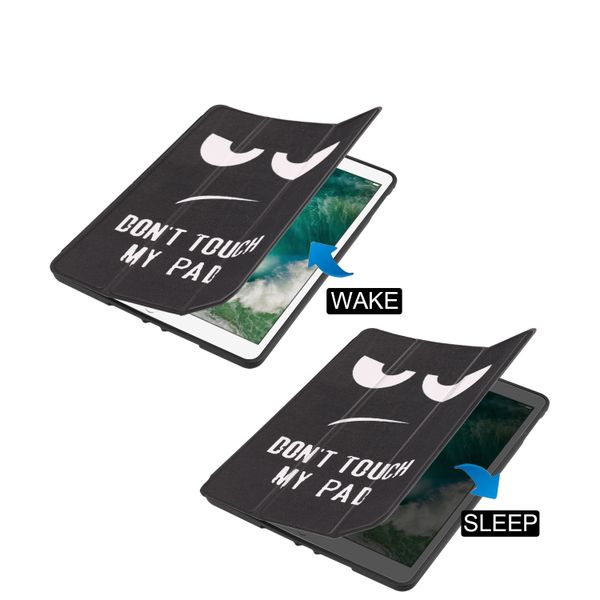 imoshion Design Trifold Klaphülle Apple iPad 6 (2018) 9.7 Zoll / iPad 5 (2017) 9.7 Zoll / Air 2 (2014)/Air 1 (2013) - Don't touch