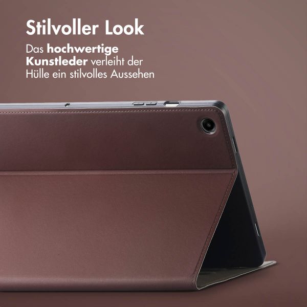 Accezz Classic Klapphülle Samsung Galaxy Tab A9 Plus - Braun