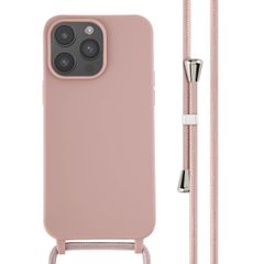 imoshion Silikonhülle mit Band für das iPhone 14 Pro Max - Sand Pink