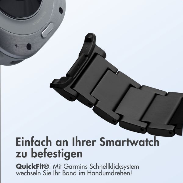 Accezz Mattes Titanstahlarmband für das Samsung Galaxy Watch Ultra (2024/2025) - Schwarz