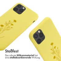 imoshion SilikonHülle design mit Band Apple iPhone 11 Pro - Flower Yellow