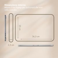 Selencia Cord Laptop Hülle 15-16 Zoll - Laptop Sleeve - Beige