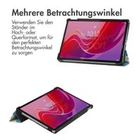 imoshion Design Trifold Klapphülle für das Lenovo Tab M11 - Green Plant