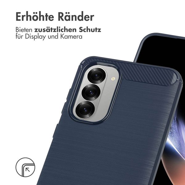 imoshion Brushed Back Cover Samsung Galaxy A56 - Dunkelblau