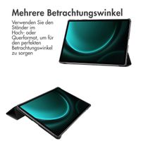 imoshion Trifold Klapphülle für das Samsung Tab S10 Plus / Tab S9 FE Plus / Tab S9 Plus 12.4 Zoll - Schwarz