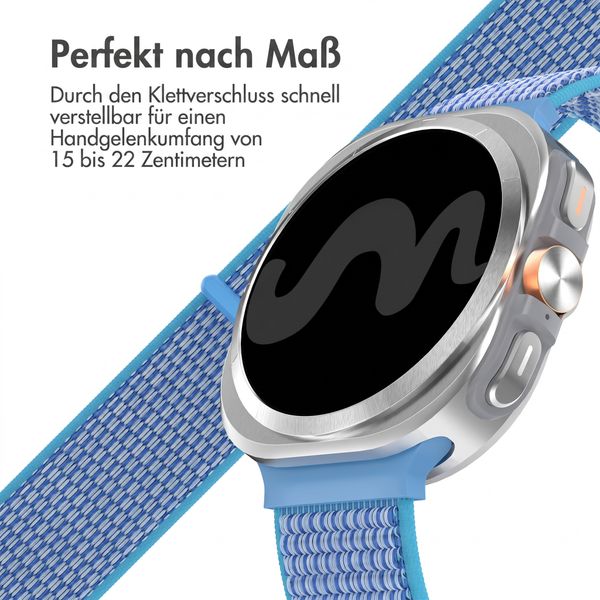 imoshion Nylonarmband für Samsung Galaxy Watch Ultra (2024/2025) - Marine Blue