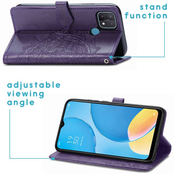 imoshion Mandala Klapphülle Oppo A15 - Violett