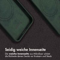 Accezz Vintage Leather Magsafe Backcover Samsung Galaxy S24 / S25 - Smokey Green