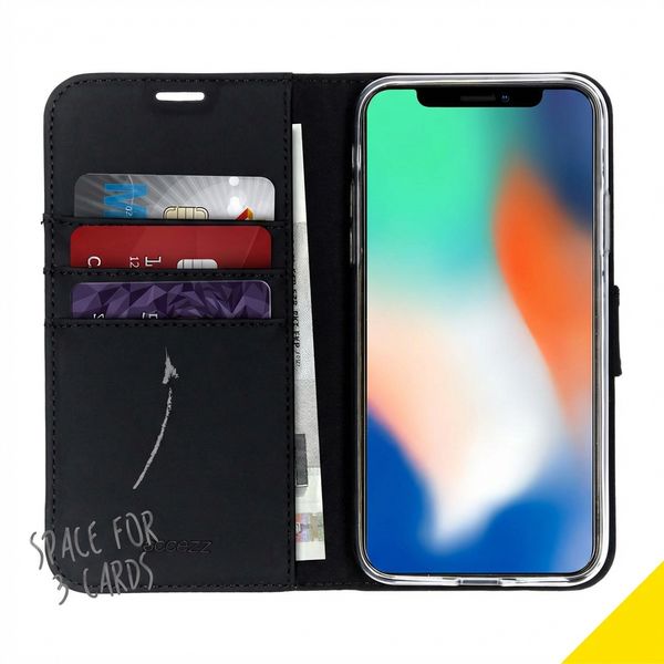Accezz Wallet TPU Klapphülle Apple iPhone X / Xs - Schwarz
