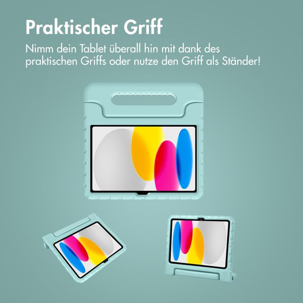 imoshion Schutzhülle mit Handgriff kindersicher Apple iPad 11 (2025) 11 Zoll A16 / iPad 10 (2022) 10.9 Zoll - Soft Blue