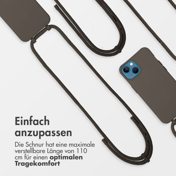 imoshion Color Backcover mit abtrennbarem Band MagSafe für das iPhone 13 - Black Coffee