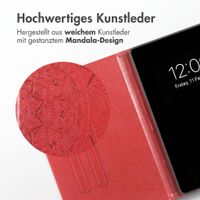 imoshion Mandala Klapphülle Samsung Galaxy Tab S9 11.0 Zoll / S10 Lite / S10 FE / S9 FE 10.9 Zoll - Rot