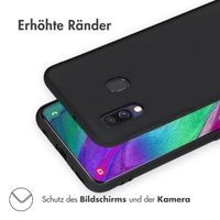 imoshion Color TPU Hülle Schwarz für Samsung Galaxy A40