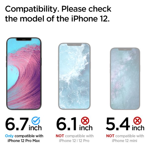 Spigen GLAStR Fit Displayschutzfolie + Applicator Apple iPhone 12 Pro Max