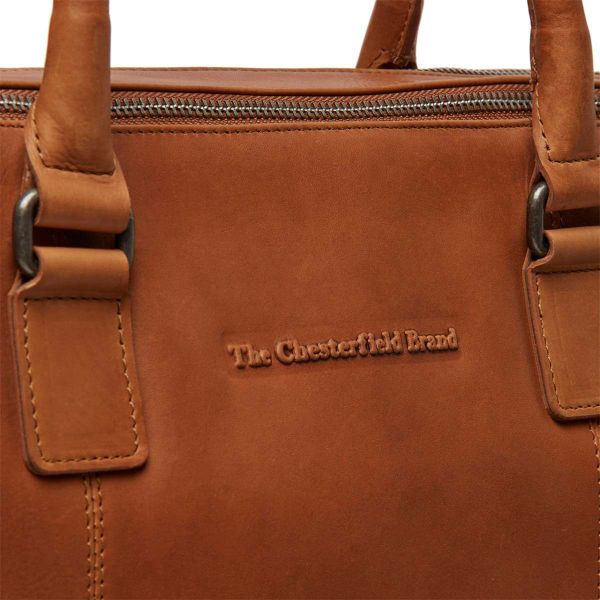 The Chesterfield Brand Salvador Laptoptasche 15-15.6 Zoll - Echtes Leder - Cognac