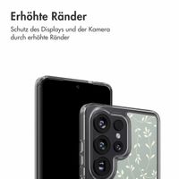 imoshion Design Hülle Samsung Galaxy S26 Ultra - Smoke Green Flowers