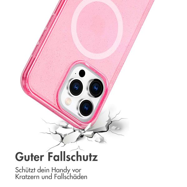 imoshion Sparkle Back Cover mit MagSafe für das iPhone 15 Pro - Rosa