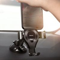 Baseus Osculum Type Gravity Car Mount für das Samsung Galaxy A52s - Handyhalterung für das Auto - Armaturenbrett - Schwarz