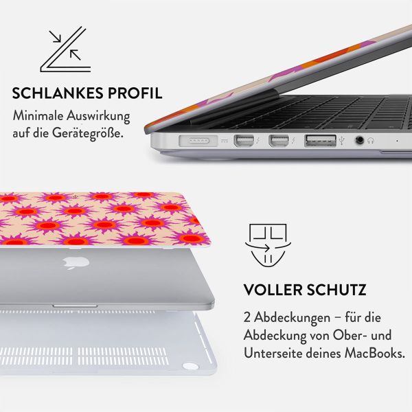 Burga Hardshell Hülle für das MacBook Pro 14 Zoll (2021 / 2023 M3 chip / 2024 M4 chip) - A2442 / A2779 / A2918 / A3112 / A3185 / A3401 - Sunset Glow