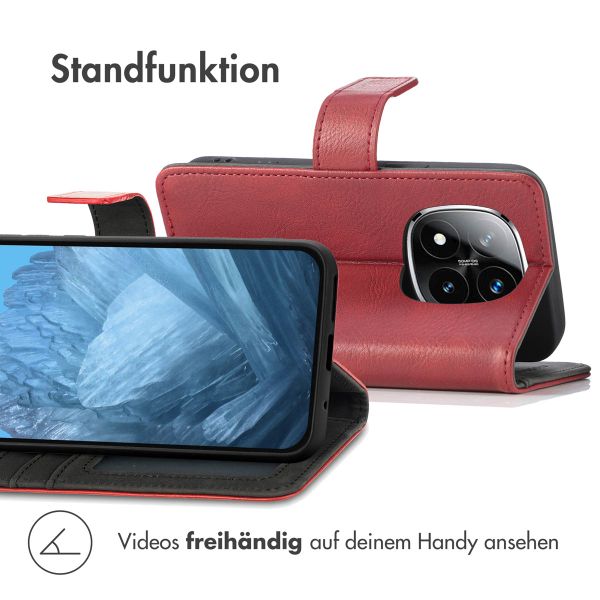 imoshion Luxuriöse Klapphülle Xiaomi Redmi Note 14 Pro (4G) - Rot