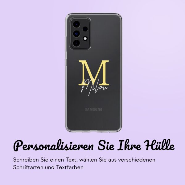 Hülle mit eigenem Foto und/oder Text Samsung Galaxy A52(s) (5G/4G) - Letter
