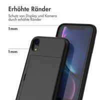 imoshion Backcover mit Kartenfach für das iPhone Xr - Schwarz