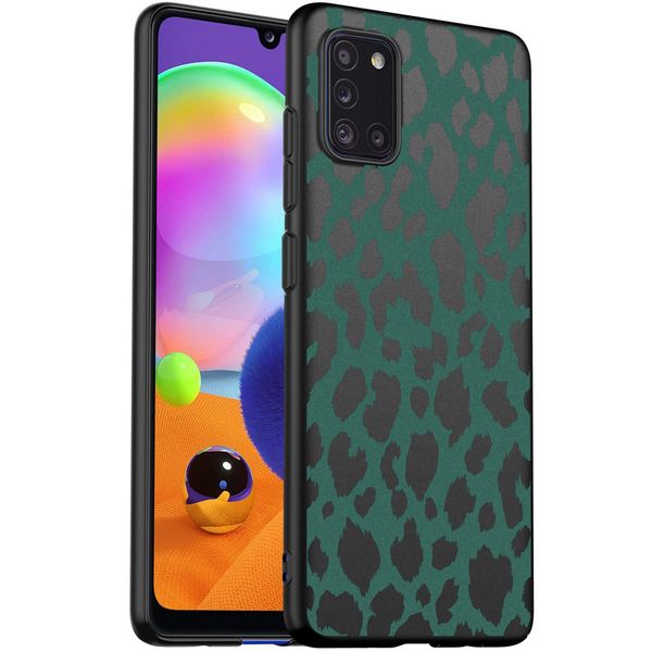 imoshion Design Hülle Samsung Galaxy A31 - Leopard - Grün / Schwarz