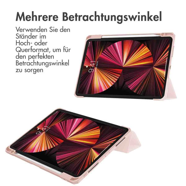 imoshion Trifold Hardcase Klapphülle für das iPad Pro 11 (2018/2020/2021/2022) - Rosa