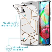 imoshion Design Hülle für das Samsung Galaxy A71 - White Graphic