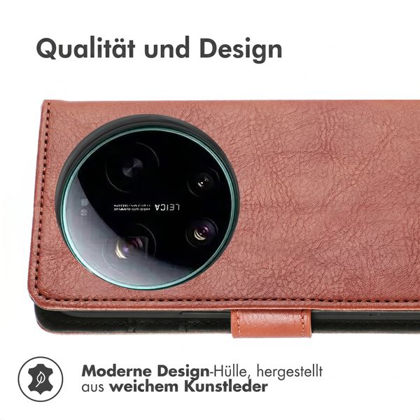 imoshion Luxuriöse Klapphülle Xiaomi 17 Ultra - Braun