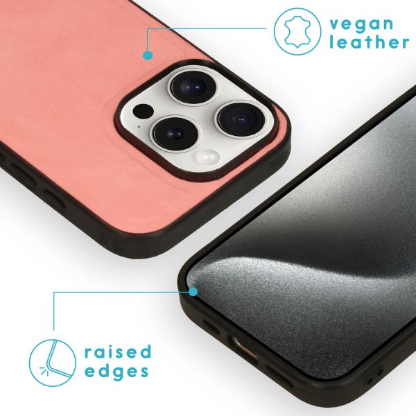 imoshion Entfernbare 2-1 Luxus Klapphülle für das Apple iPhone 16 Pro - Rosa