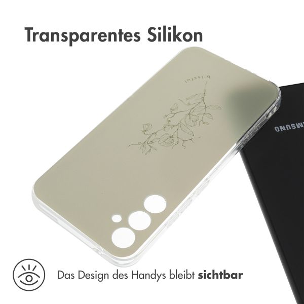 imoshion Design Hülle für das Samsung Galaxy A34 (5G) - Floral Green