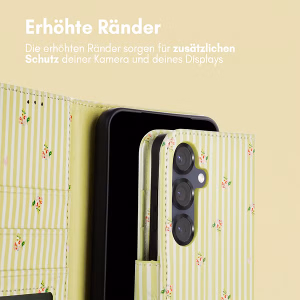 imoshion Design Klapphülle Samsung Galaxy S25 - Garden Stripes