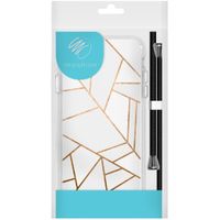 imoshion Design Hülle mit Band für das Samsung Galaxy A50 - White Graphic