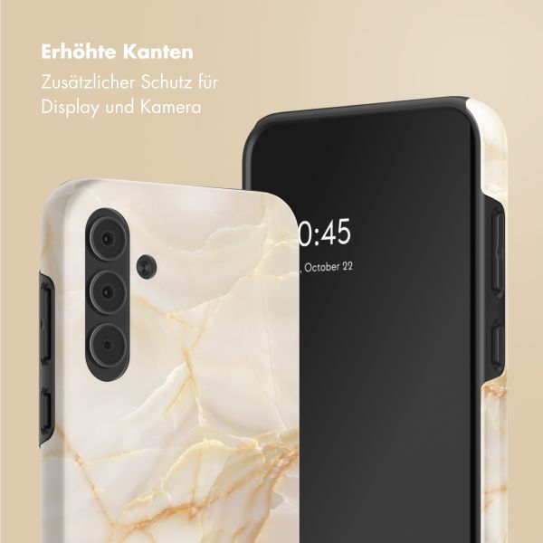 Selencia Vivid Back Cover Samsung Galaxy A55 - Golden Beige Marble