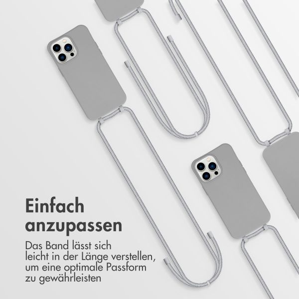 imoshion Color Backcover mit abtrennbarem Band Apple iPhone 14 Pro Max - Grau