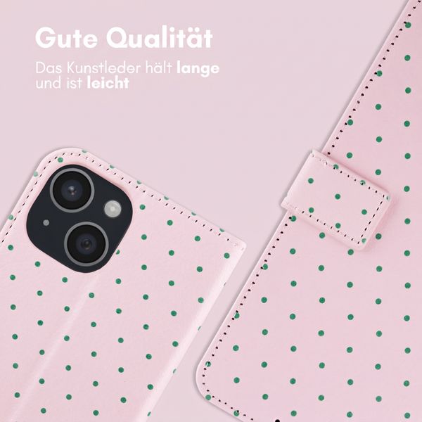 imoshion Design Klapphülle Apple iPhone 13 - Happy Dots