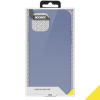 Accezz Liquid Silikoncase iPhone 12 (Pro) - Lavender Gray