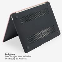 Selencia Cover mit gewebter Oberfläche Apple MacBook Pro 13 Zoll (2020 / 2022) - Rosa