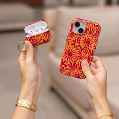 Selencia Vivid Case Apple AirPods 1 / 2 - Tropical Vibes Apricot