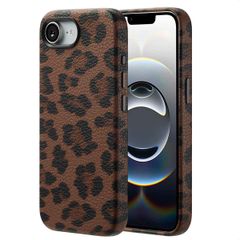 Selencia Sabi Backcover Leopardenmuster mit MagSafe Apple iPhone 16e - Mocha Brown