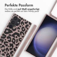imoshion SilikonHülle design mit Band Samsung Galaxy S24 Ultra - Animal Pink