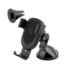 Scosche GravityDrop 3-in-1 Handyhalterung Auto - Universell - Armaturenbrett / Windschutzscheibe / Lüftungsgitter - Schwarz