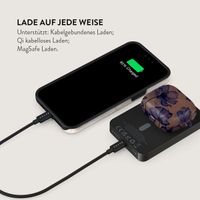 Burga Magnetische Powerbank 5.000 mAh - Geeignet für MagSafe und Qi2 - Velvet Night / Gunmetal