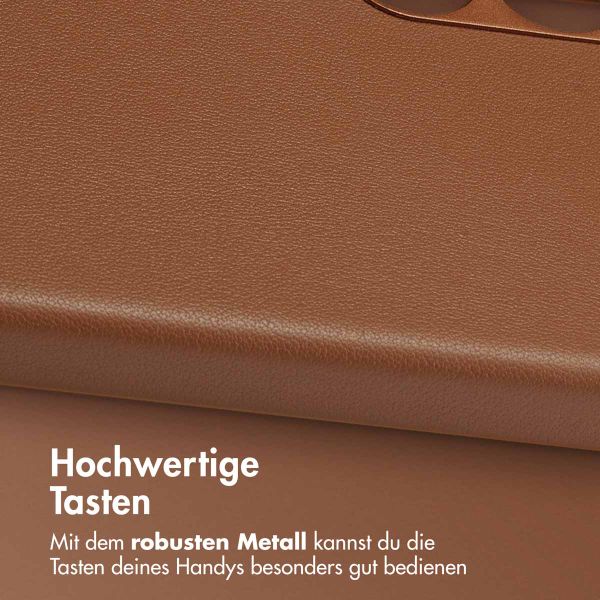 Accezz MagSafe Leather Backcover Samsung Galaxy S24 Plus - Sienna Brown